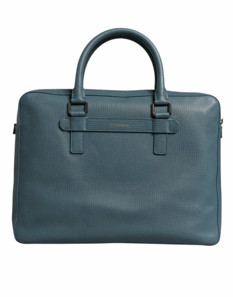 Dolce & Gabbana Blue Logo Double Handle Messenger Briefcase Bag - Image 2