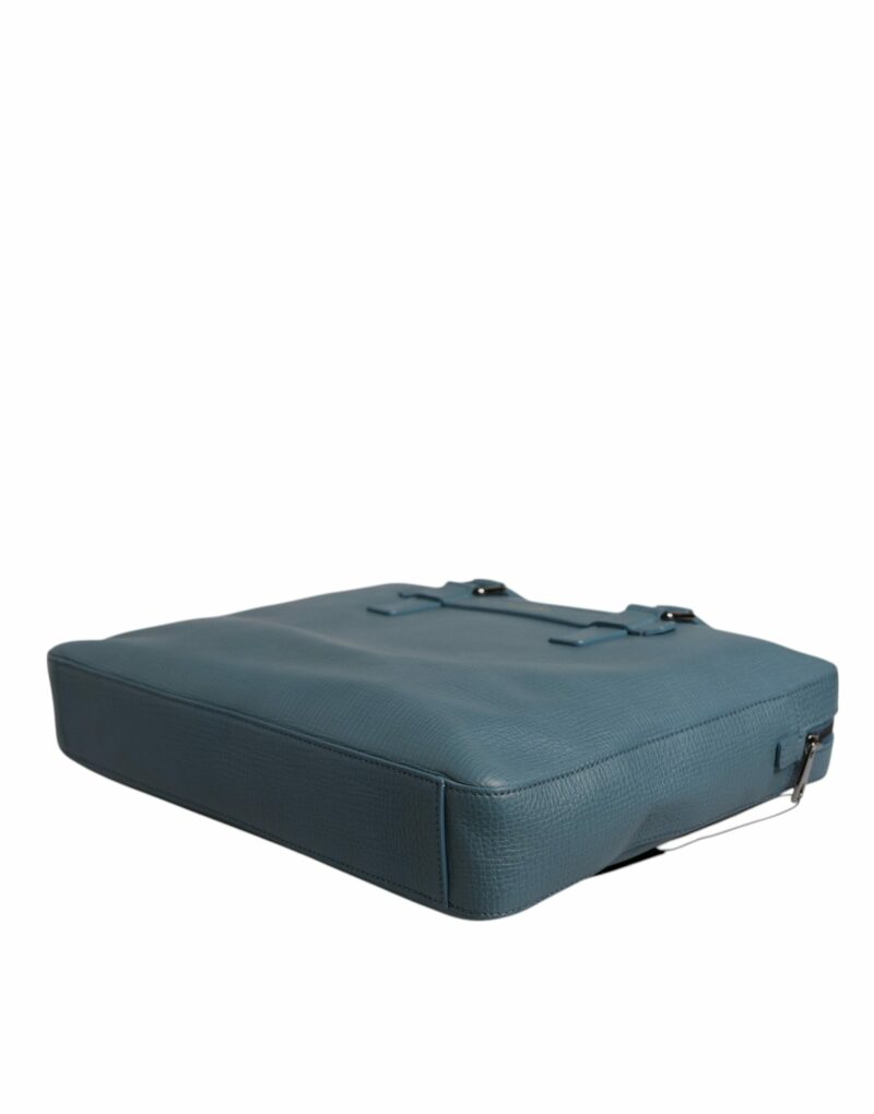 Dolce & Gabbana Blue Logo Double Handle Messenger Briefcase Bag - Image 6