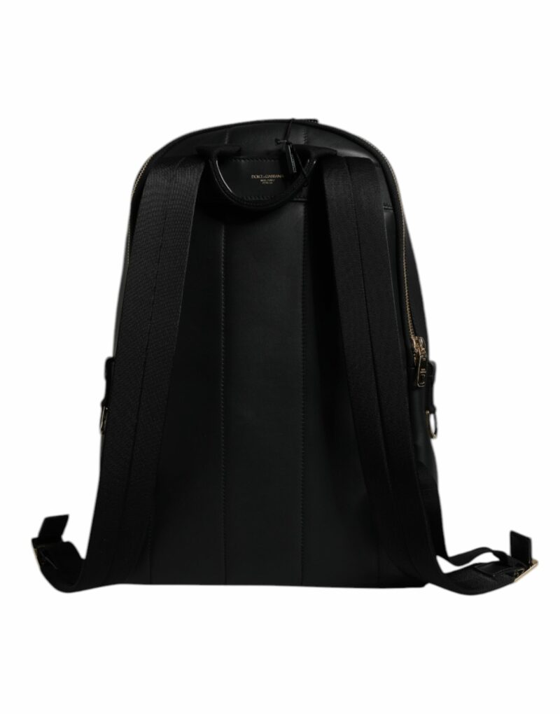 Dolce & Gabbana Black DG Leather Logo Print Travel Back Pack Bag - Image 5