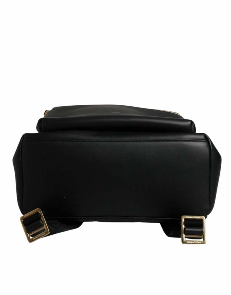 Dolce & Gabbana Black DG Leather Logo Print Travel Back Pack Bag - Image 6