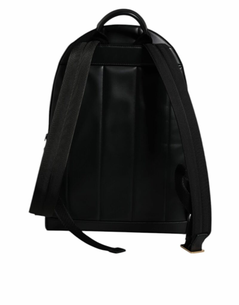 Dolce & Gabbana Black DG Leather Logo Print Travel Back Pack Bag - Image 4