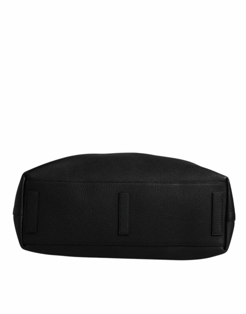 Dolce & Gabbana Black Calfskin Leather Hand Shoulder Duffle Bag - Image 6
