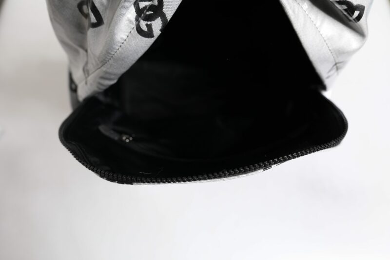 Dolce & Gabbana Polyester Gray Black DG Logo Plaque Backpack Bag - Image 7