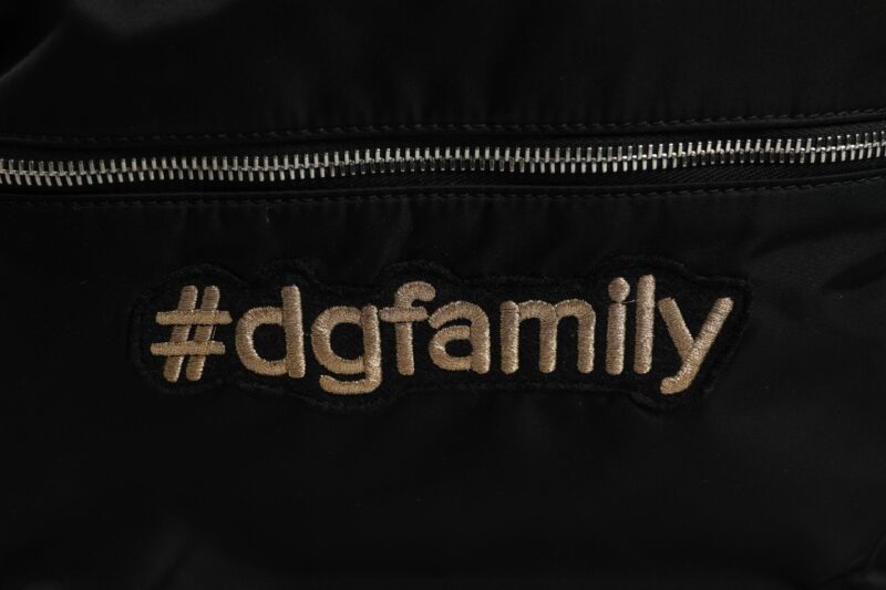 Dolce & Gabbana Black Nylon #DGFAMILY Embellished Backpack VULCANO Bag - Image 3
