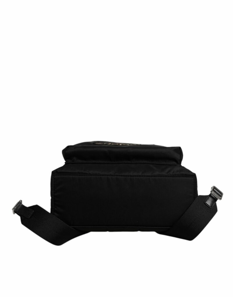 Dolce & Gabbana Black Nylon #DGFAMILY Embellished Backpack VULCANO Bag - Image 7