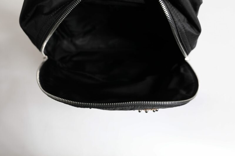 Dolce & Gabbana Black Nylon #DGFAMILY Embellished Backpack VULCANO Bag - Image 8