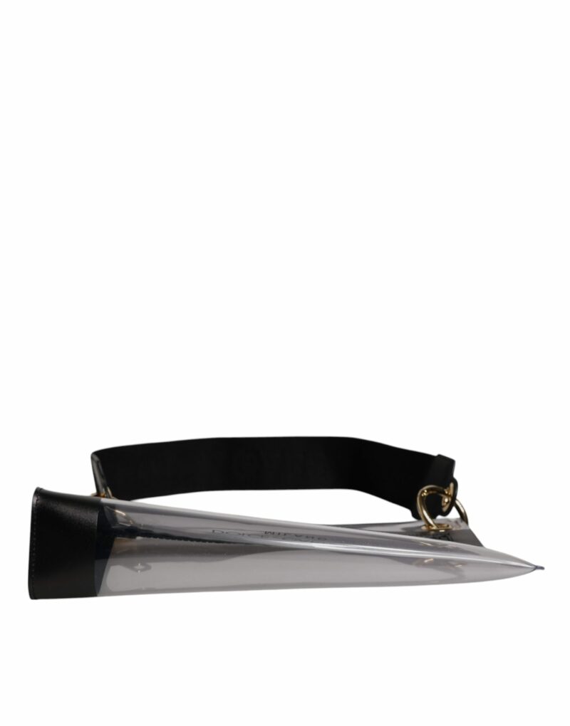 Dolce & Gabbana Clear PVC Leather Pouch Shoulder Strap Bag - Image 5
