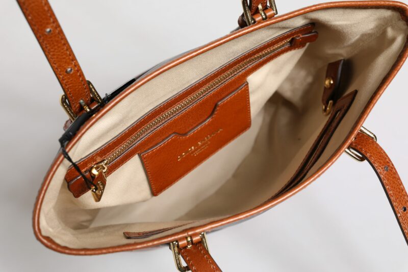 Dolce & Gabbana Brown Leopard Leather Shoulder Strap Tote Bag - Image 8