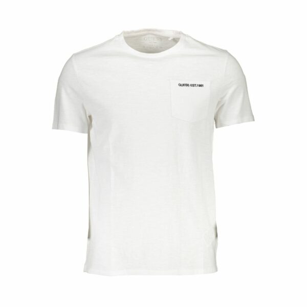 Guess Jeans White Cotton Men T-Shirt