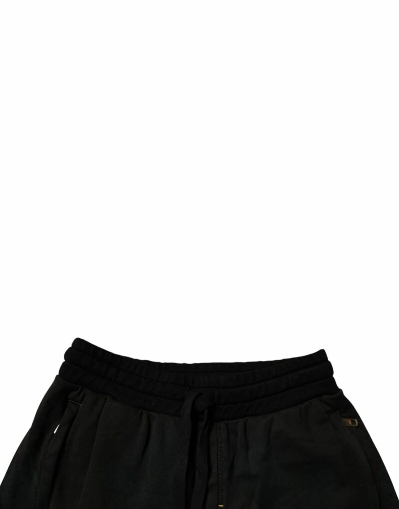 Dolce & Gabbana Black Cotton Sweatshorts Men Bermuda Shorts - Image 5
