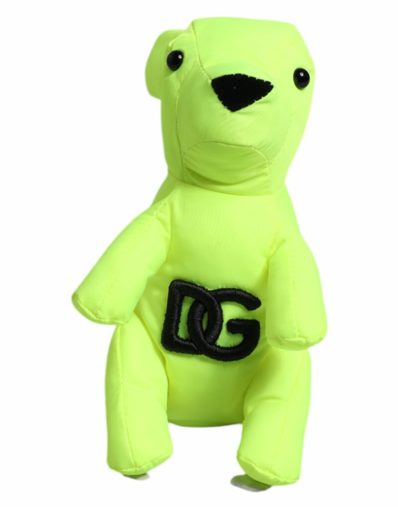 Dolce & Gabbana Green Bear Embroidered Logo Keychain Clasp Keyring - Image 5