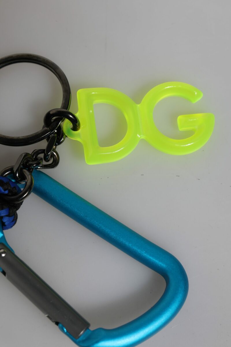 Dolce & Gabbana Multicolor Tape String DG Logo Keychain Polyester Keyring - Image 4