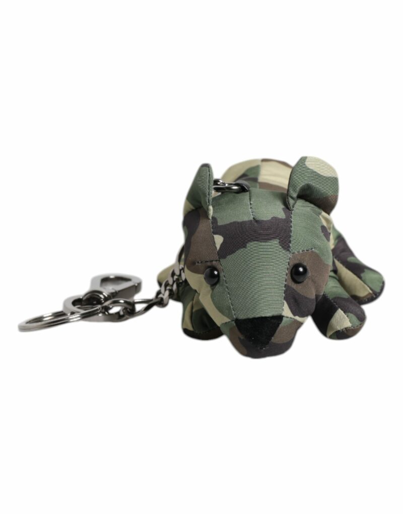 Dolce & Gabbana Multicolor Camouflage Animal Silhouette Keychain Keyring - Image 2
