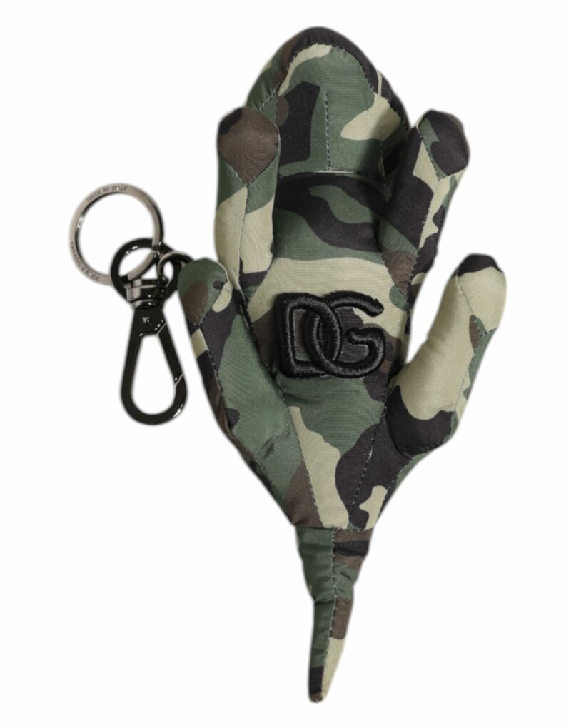 Dolce & Gabbana Multicolor Camouflage Animal Silhouette Keychain Keyring - Image 5