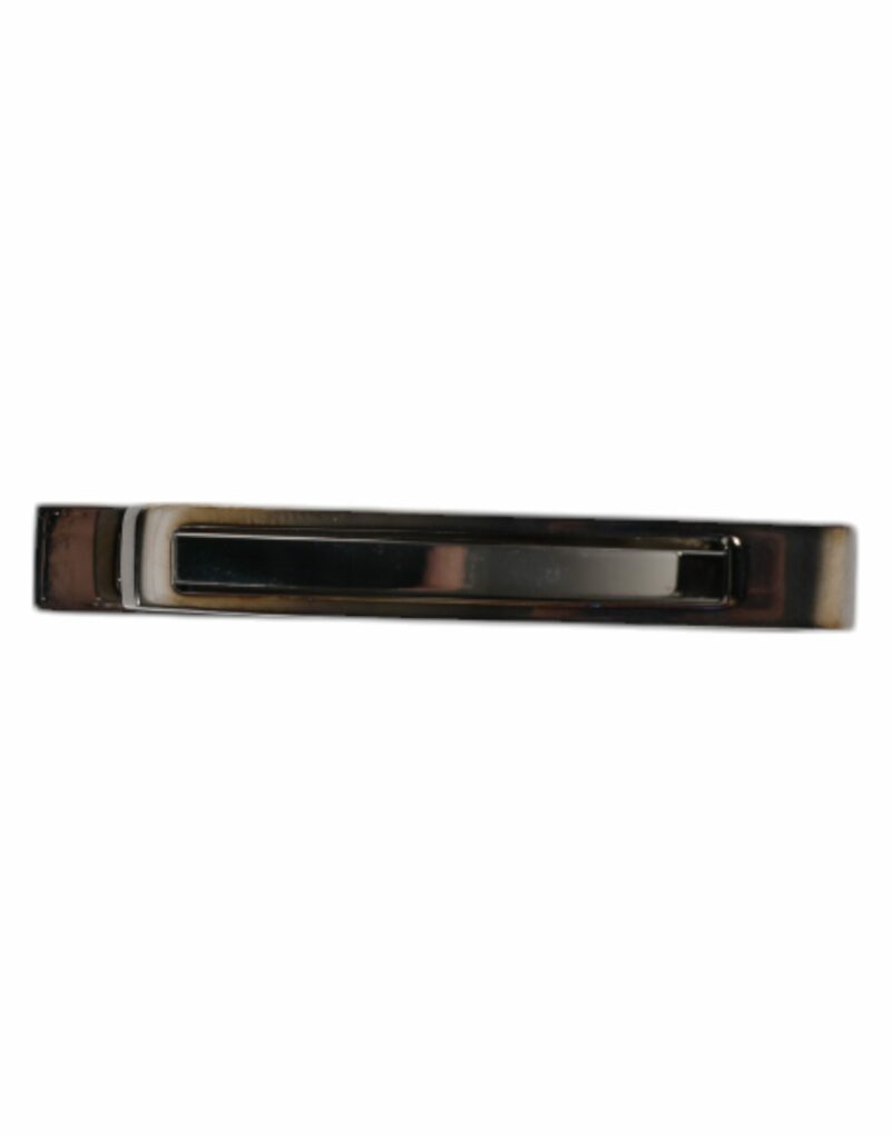 Dolce & Gabbana Black Tone Brass Logo Branded Tie Clip Bar - Image 5