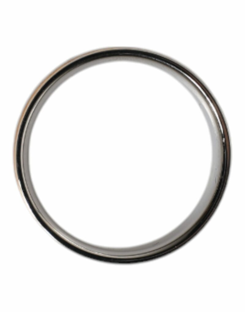 Dolce & Gabbana Gold Silver Tone Real Brass DG Logo Ring - Image 5