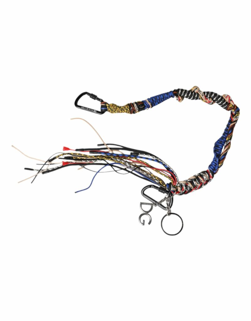 Dolce & Gabbana Multicolor Braided Rope Logo Bag Shoulder Strap - Image 2