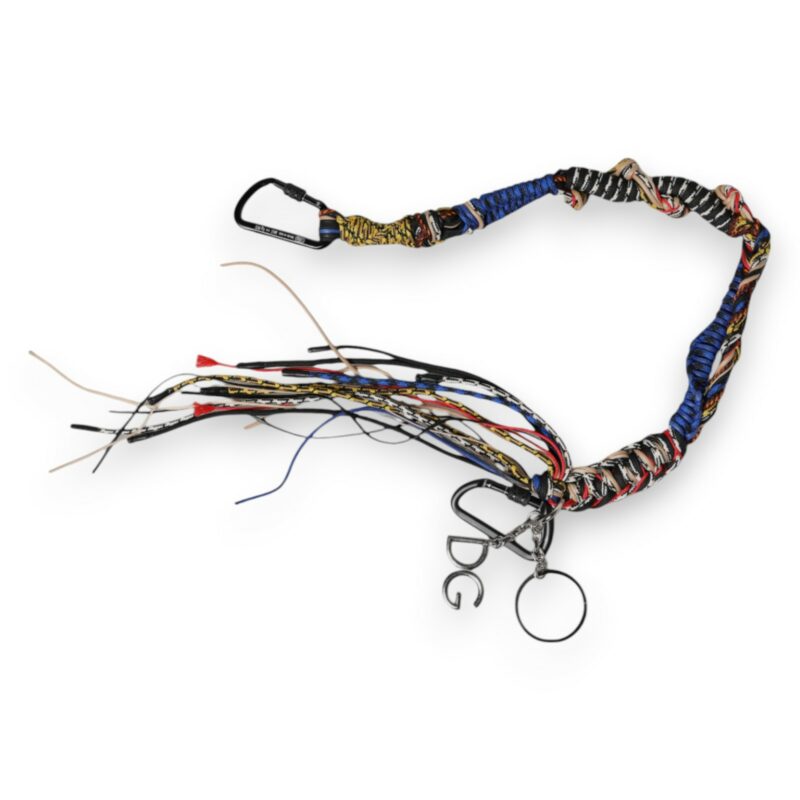Dolce & Gabbana Multicolor Braided Rope Logo Bag Shoulder Strap - Image 3