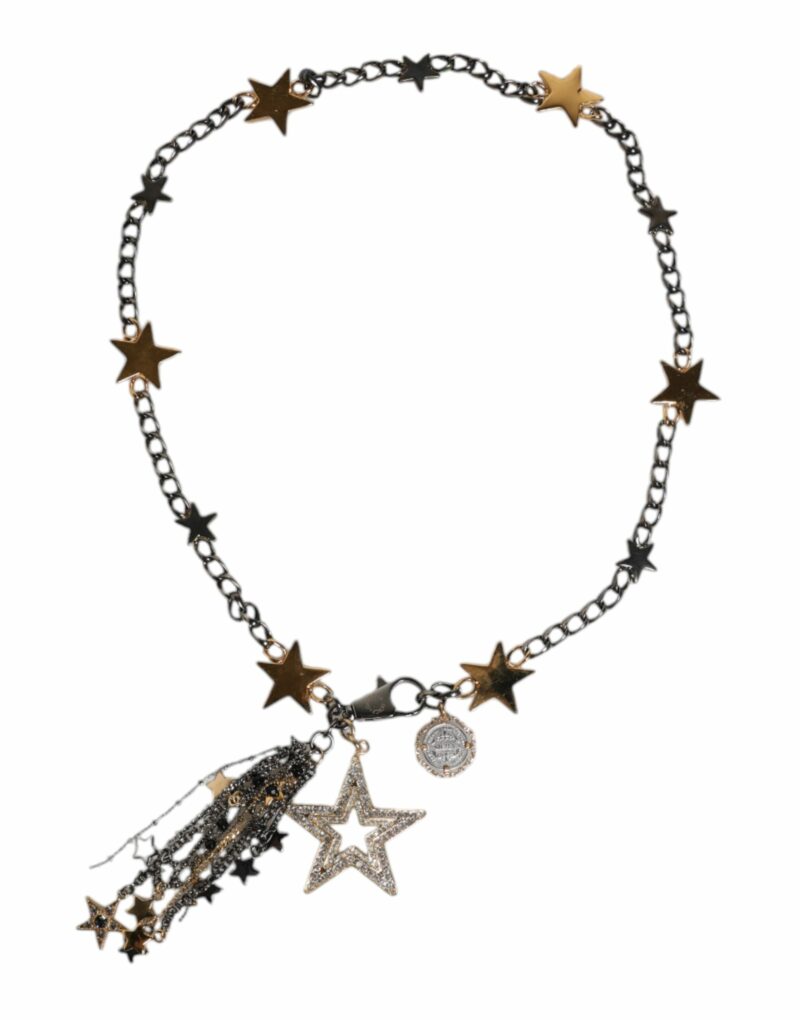 Dolce & Gabbana Silver Gold Brass Embellished Waist Chain Belt - Image 2