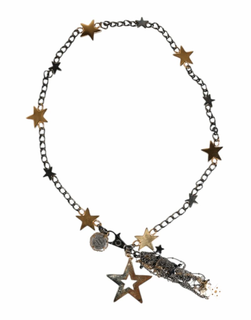 Dolce & Gabbana Silver Gold Brass Embellished Waist Chain Belt - Image 4