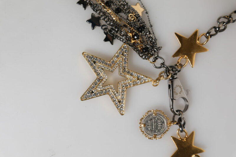 Dolce & Gabbana Silver Gold Brass Embellished Waist Chain Belt - Image 5