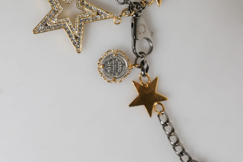 Dolce & Gabbana Silver Gold Brass Embellished Waist Chain Belt - Image 6