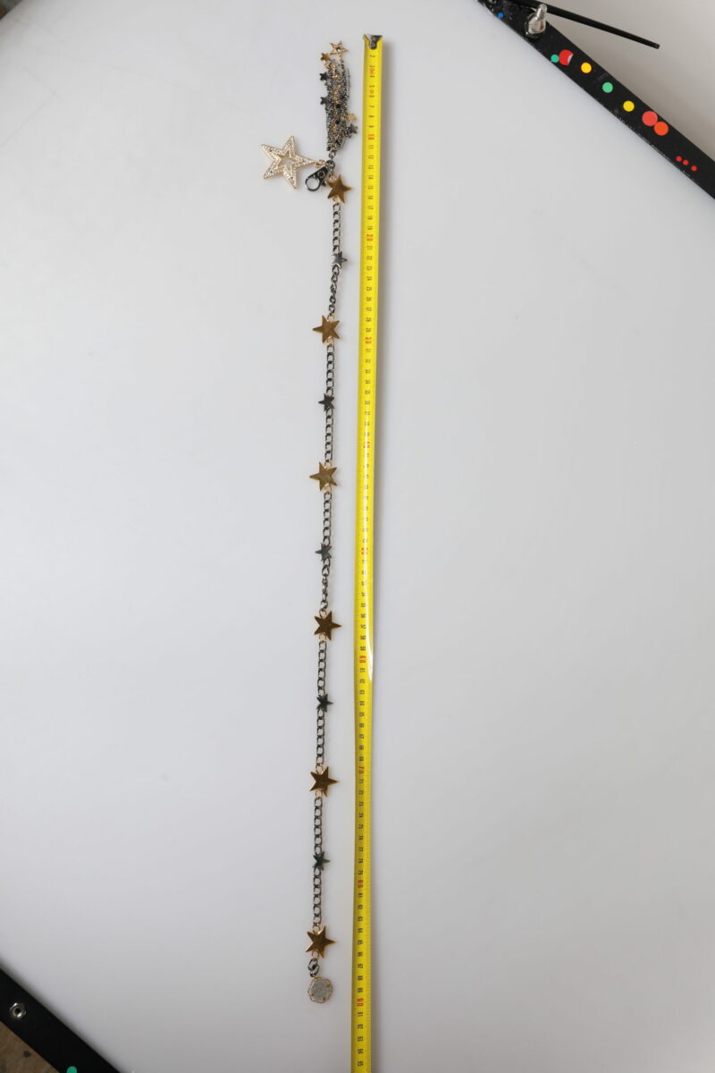 Dolce & Gabbana Silver Gold Brass Embellished Waist Chain Belt - Image 7