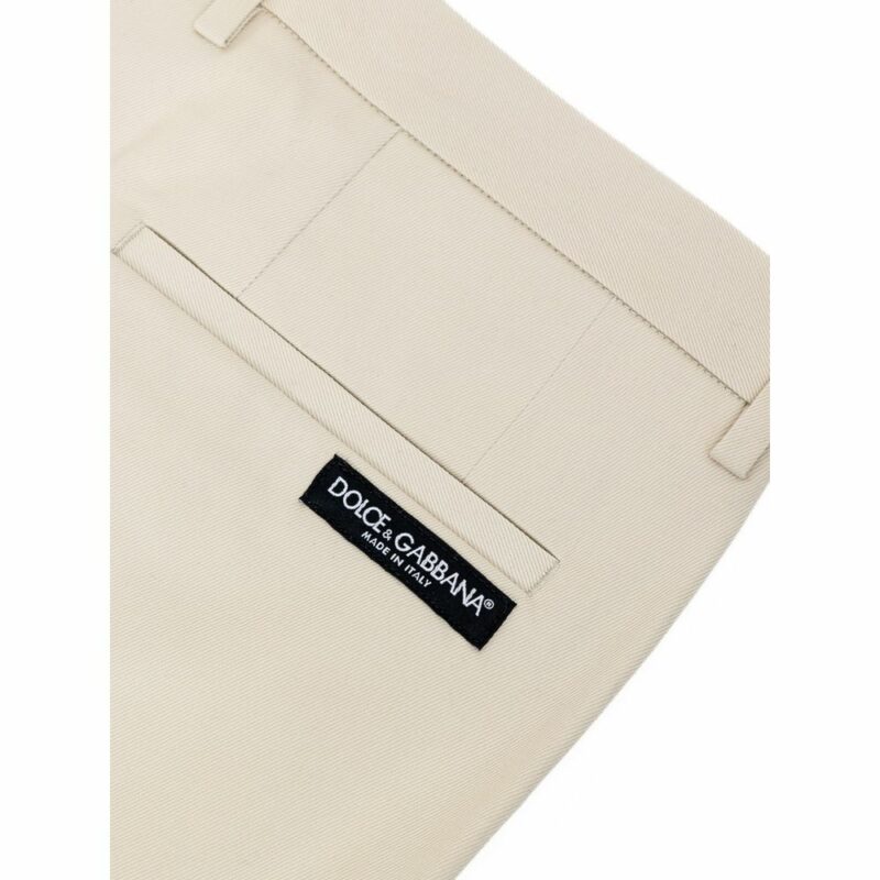 Dolce & Gabbana Beige Cotton Short - Image 4