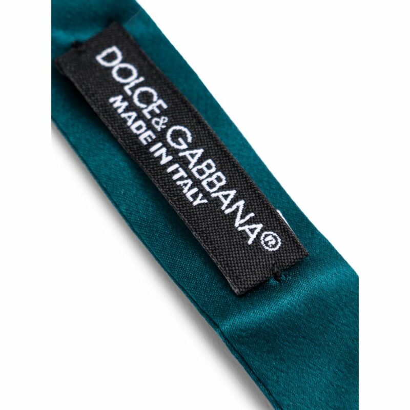 Dolce & Gabbana Green Silk Ties & Bowty - Image 3