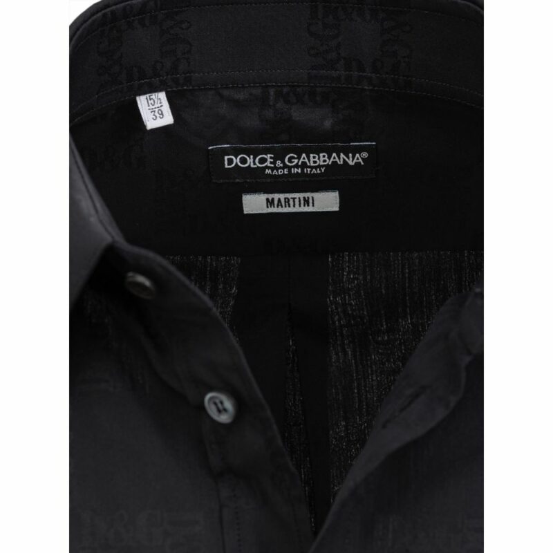 Dolce & Gabbana Black Cotton Shirt - Image 3