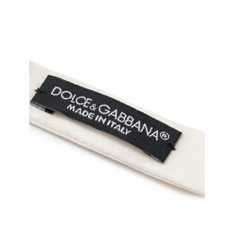 Dolce & Gabbana White Silk Ties & Bowty - Image 3