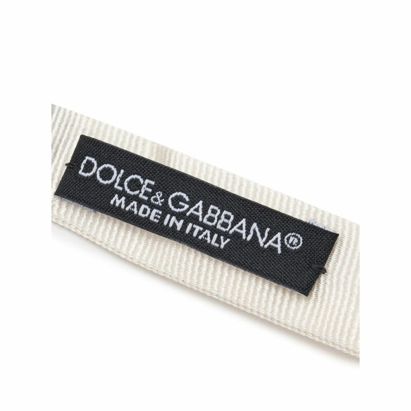 Dolce & Gabbana White Silk Ties & Bowty - Image 2