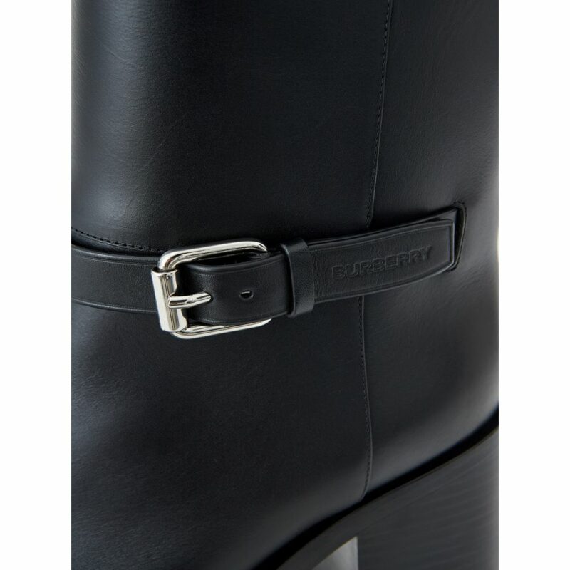 Burberry Black Leather Boot - Image 5