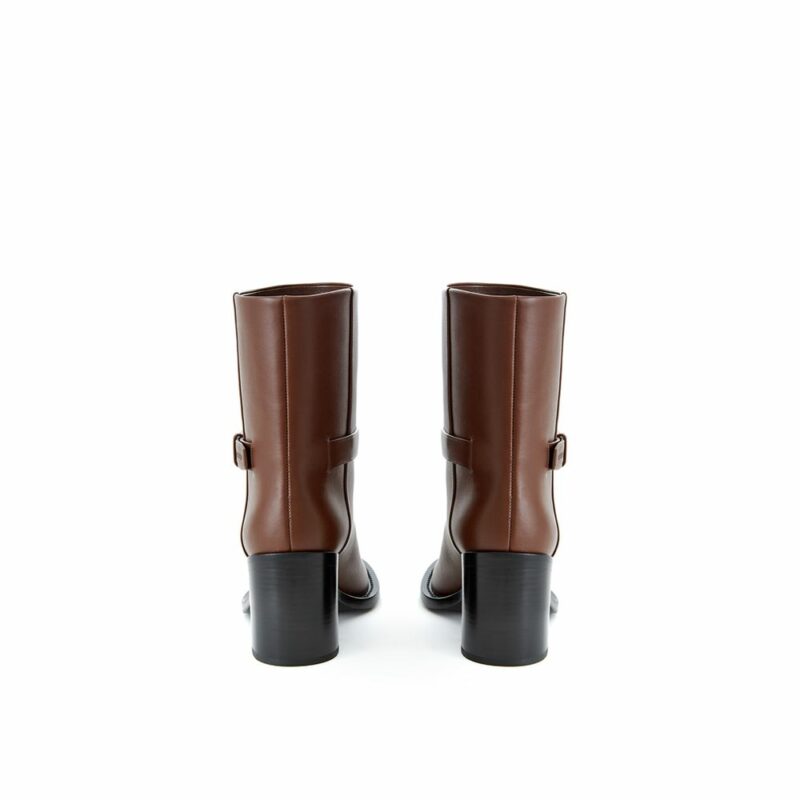 Burberry Brown Leather Boot - Image 3