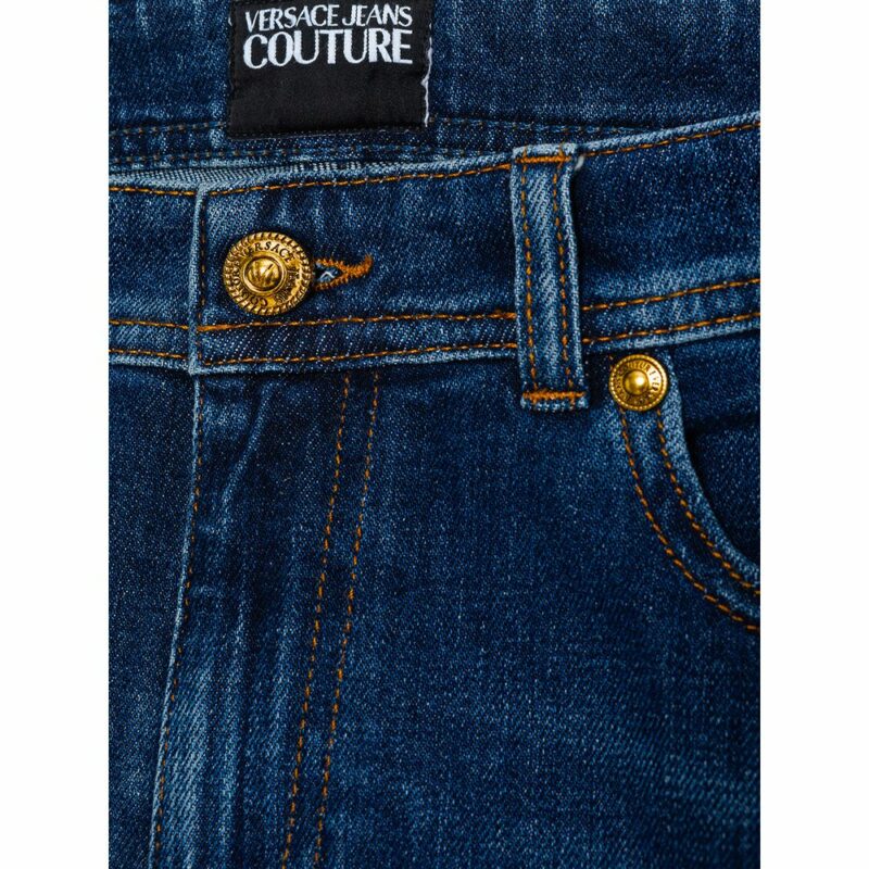 Versace Jeans Blue Cotton Jeans & Pant - Image 3
