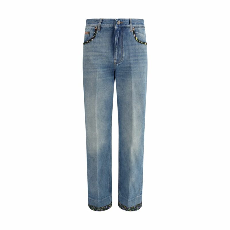 Valentino Jeans with floral details