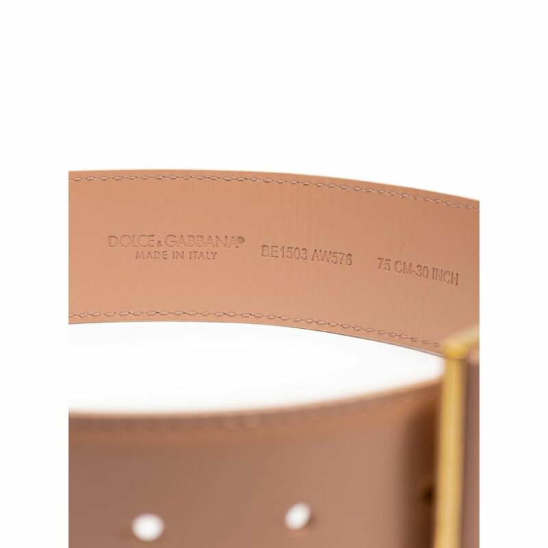 Dolce & Gabbana Pink Leather Belt - Image 3