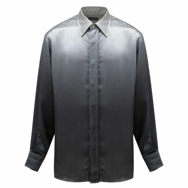 Tom Ford Gray Silk Shirt