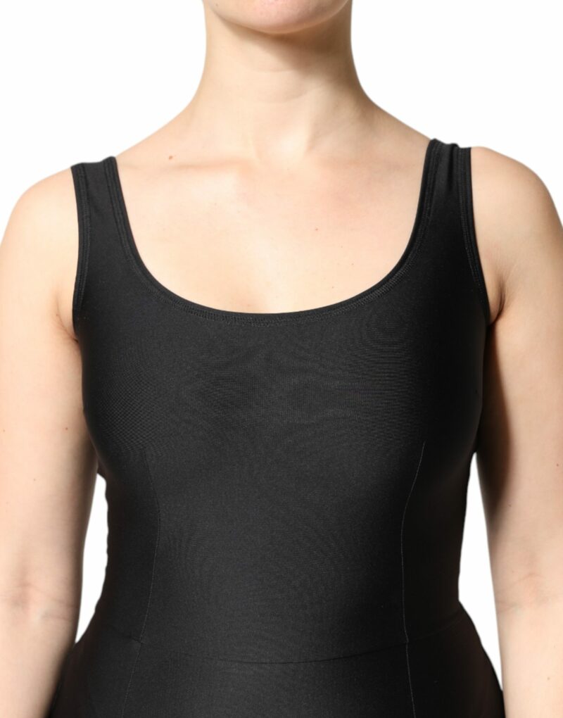 Dolce & Gabbana Black Sleeveless Bodycon Women Jumpsuit Dress - Image 5