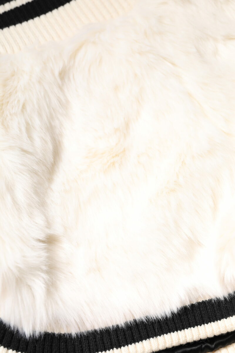 Dolce & Gabbana White Faux Fur High Waisted Hot Pants Short - Image 7