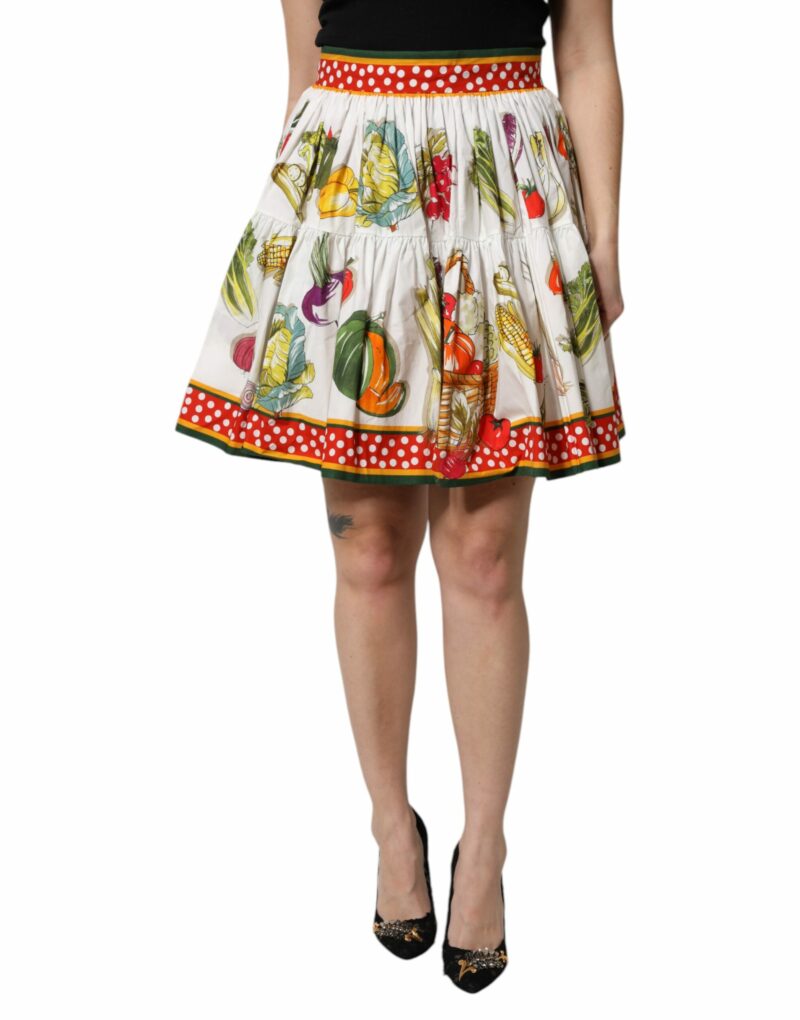 Dolce & Gabbana Multicolor Printed High Waist Mini Skirt - Image 2