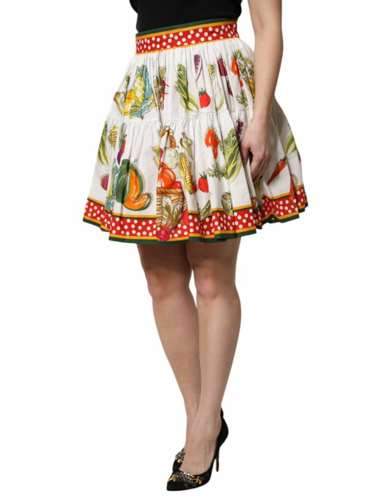Dolce & Gabbana Multicolor Printed High Waist Mini Skirt - Image 3