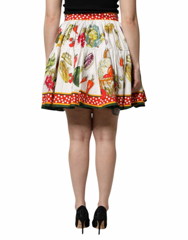Dolce & Gabbana Multicolor Printed High Waist Mini Skirt - Image 4