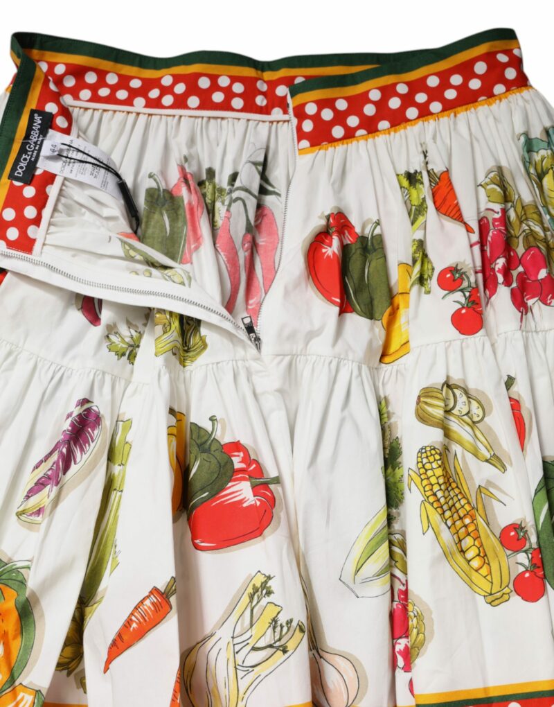 Dolce & Gabbana Multicolor Printed High Waist Mini Skirt - Image 6