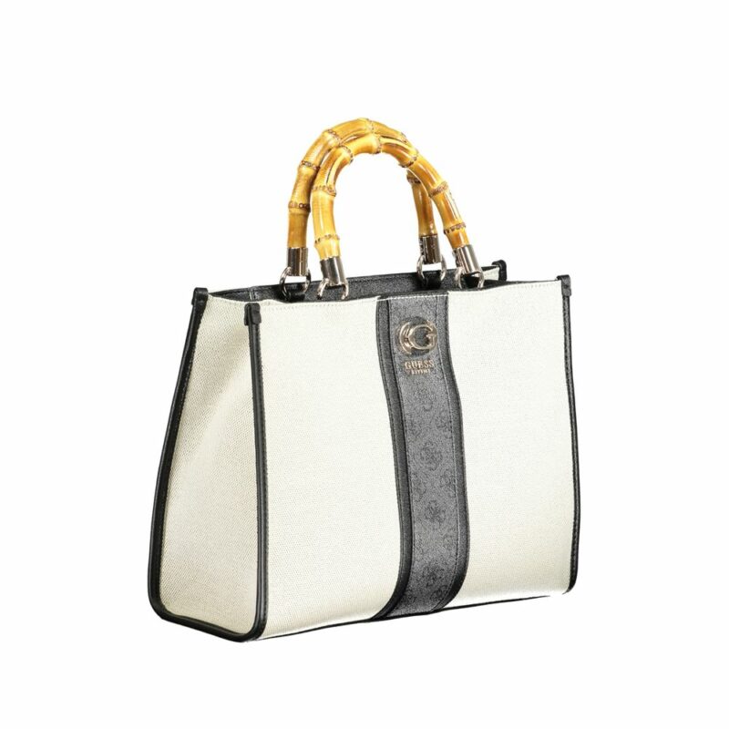 Guess Jeans Black Cotton Handbag - Image 3