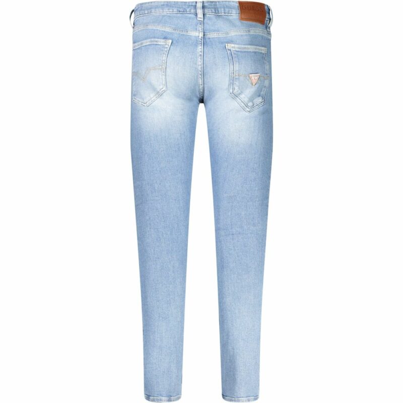 Guess Jeans Light Blue Cotton Men Jeans - Image 2