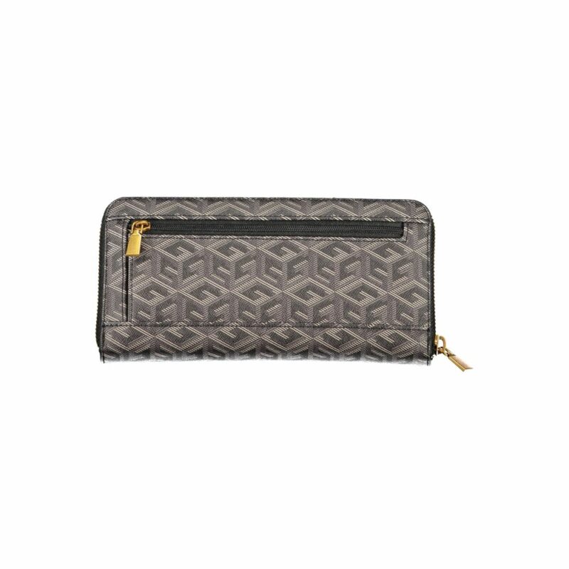Guess Jeans Elegant Black Polyethylene Wallet with Multiple Compartments - Image 3