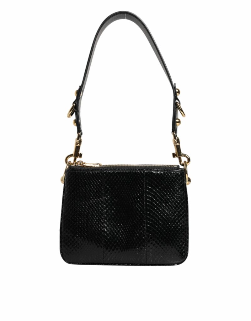 Dolce & Gabbana Black Exotic Leather Shoulder Sling Clutch Bag - Image 2