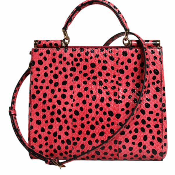Dolce & Gabbana Pink Exotic Leather Top Handle Tote Crossbody Bag