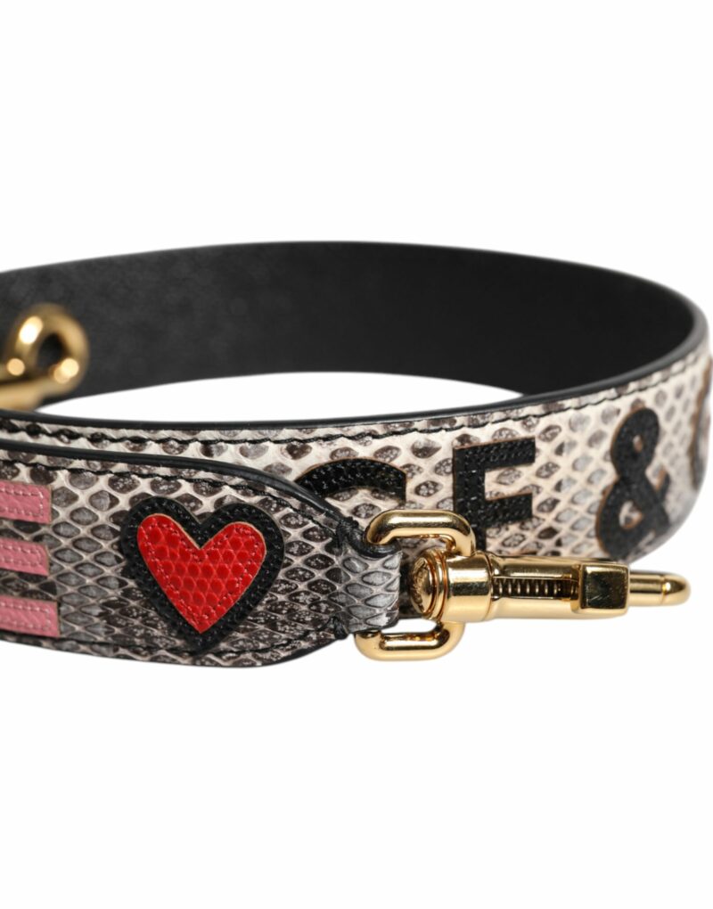 Dolce & Gabbana Multicolor DG AMORE Patch Bag Shoulder Strap - Image 3